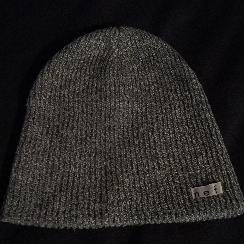Men’s neff grey and white beanie